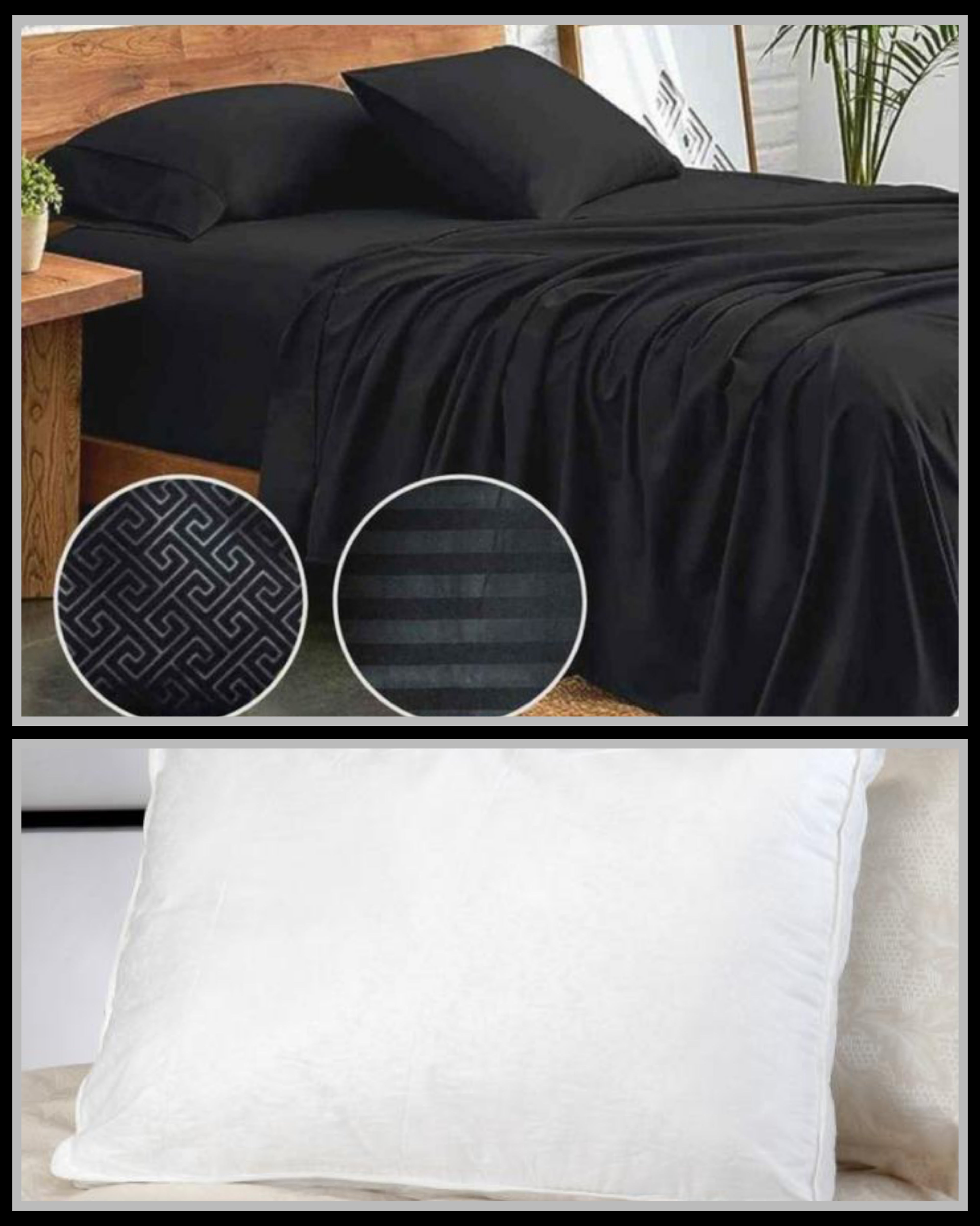 🛏️ Combo Sábanas 180 Hilos + 2 Almohadas