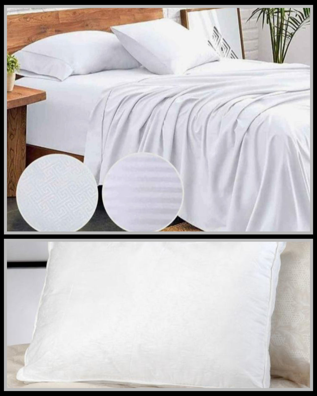 🛏️ Combo Sábanas 180 Hilos + 2 Almohadas